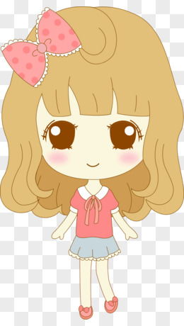 卡通小女孩圖片素材 免費PNG設計圖大全，圖精靈動畫資源推薦